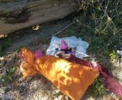 When you're out on the river and come across a homeless camp and start cleaning up all their trash and one of the pieces of trash was a bottle of baby oil and then you peel back the sleeping bag. from bwc slays white trash pregnant from homeless man watch xxx video