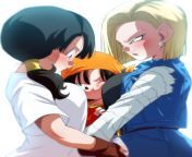 pan androide 18 y videl from rule 34 androide