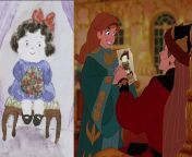 In Anastasia (1997), the drawing that Anastasia gives to her grandmother is based on a 1914 painting created by the real princess Anastasia. from anastasia kiwitko sekc